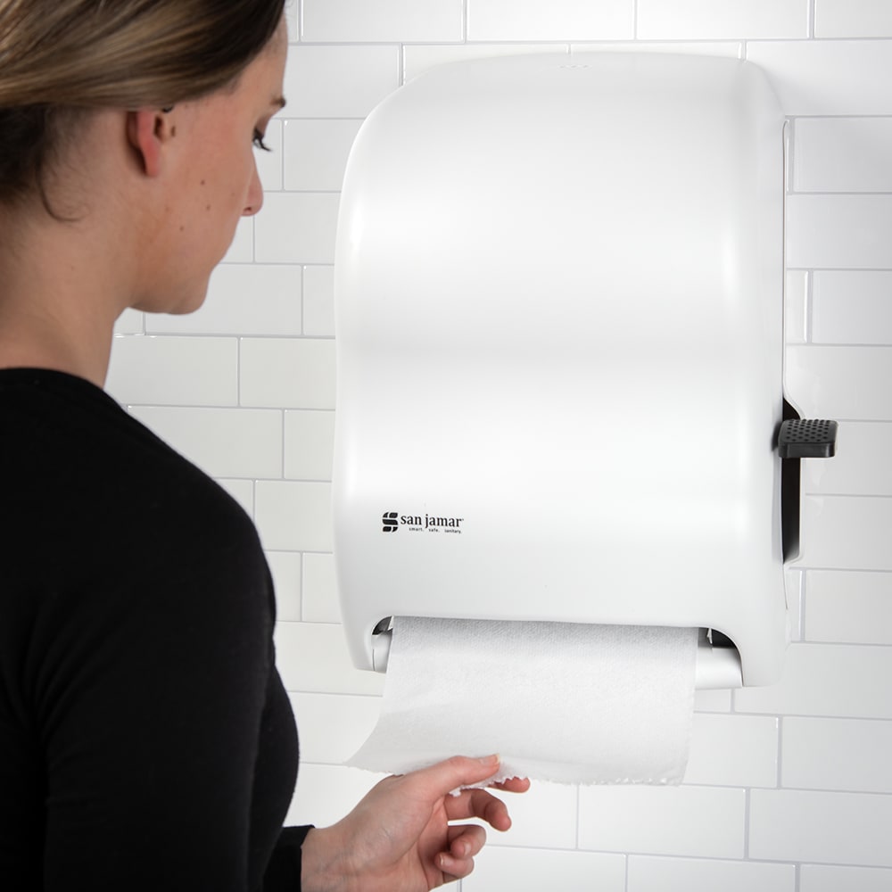 San Jamar T1100WH Classic® Paper Towel Dispenser Wall Mount 12-15/16W X  9-1/4D X 16-1/2H