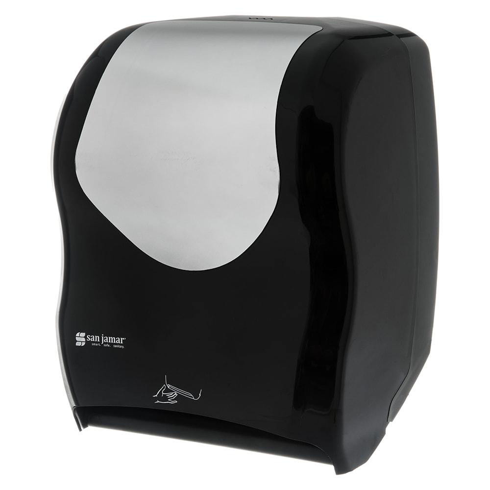 094-T1470BKSS Wall Mount Touchless Roll Paper Towel Dispenser - Plastic, Black/Stainless