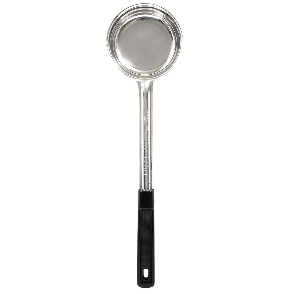 158-5746 6 oz Food Portioner, 10 3/4"Diameter, Grooved Black Plastic Handle