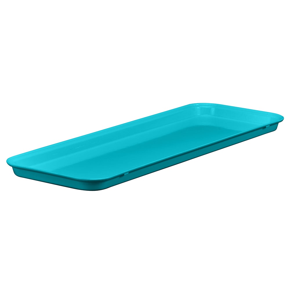 144-1030MT140 Rectangular Market Display Tray - 10 7/16" x 30" x 3/4", Green