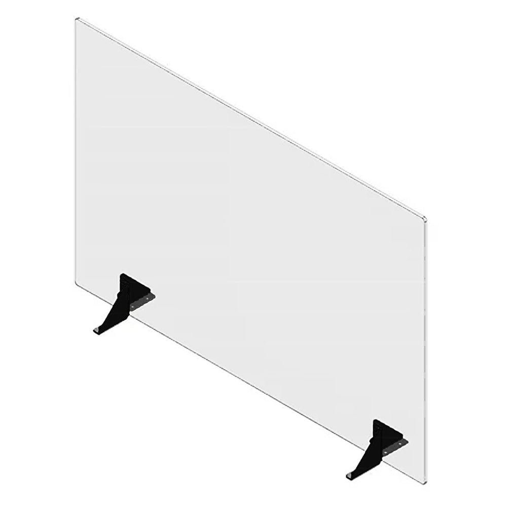 Spring USA SFTS2436 Countertop Safety Barrier w/ Pass Thru Window - 36"W x 24"H, Acrylic, Clear