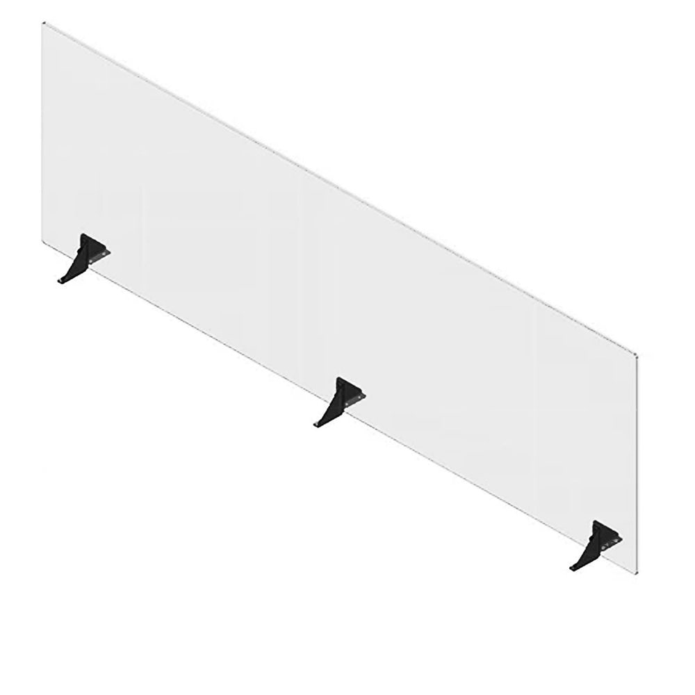 Spring USA SFTS2472 Countertop Safety Barrier w/ Pass Thru Window - 72"W x 24"H, Acrylic, Clear