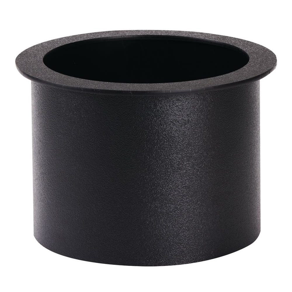 472-TTC3BT 9 1/4" Round Drop In Trash Chute - 6 1/8"L, Plastic, Black