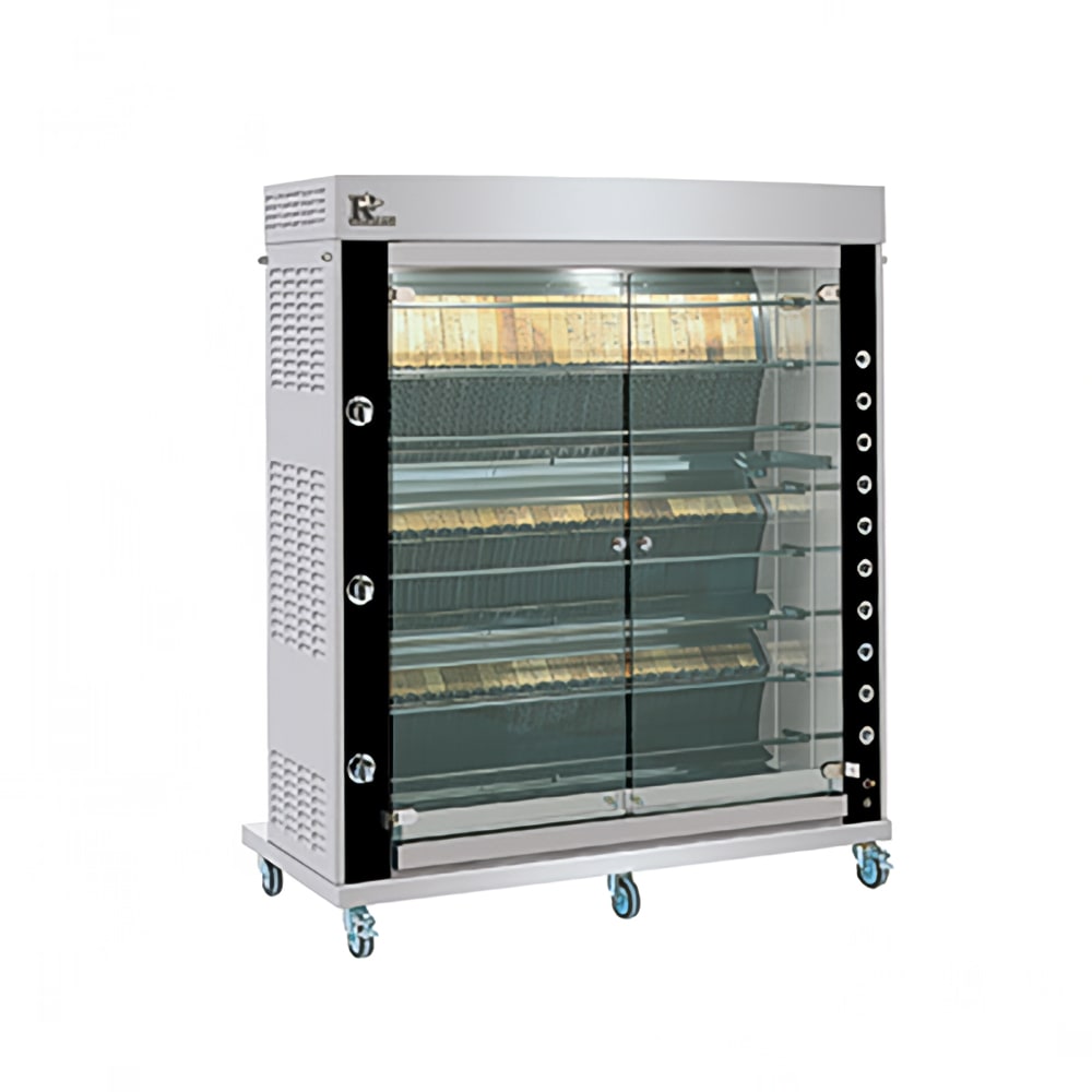 Rotisol USA GF1675-8G-SSP Gas 8 Spit Commercial Rotisserie w/ 54 Bird Capacity, Natural Gas