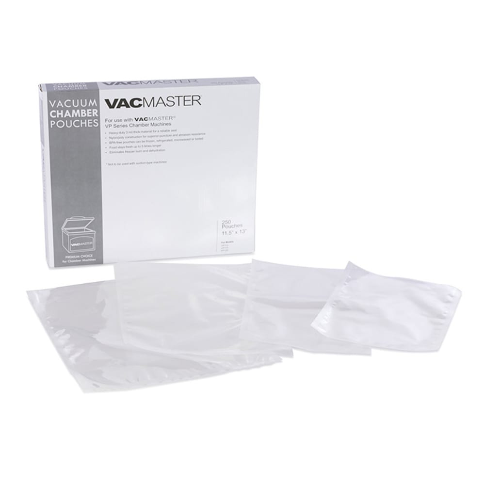 VacMaster 30729 3 mil Vacuum Chamber Seal Bags - 10" x 22"