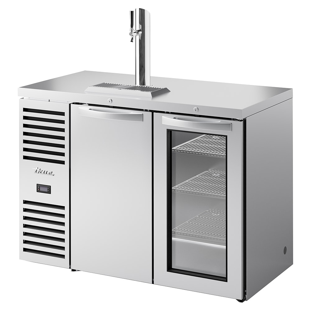 598-TDR48RISZ1LSSG1 48" Kegerator Beer Dispenser w/ (1) Keg Capacity - (1) Column, Stainless...