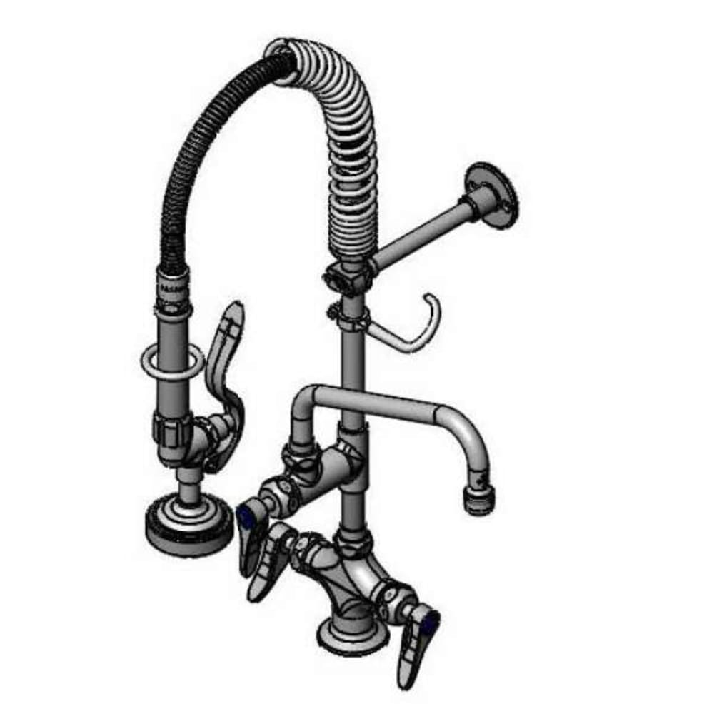 064-MPZ2DLN08CRF Deck Mount Pre Rinse Unit w/ 18" Hose & Lever Handles