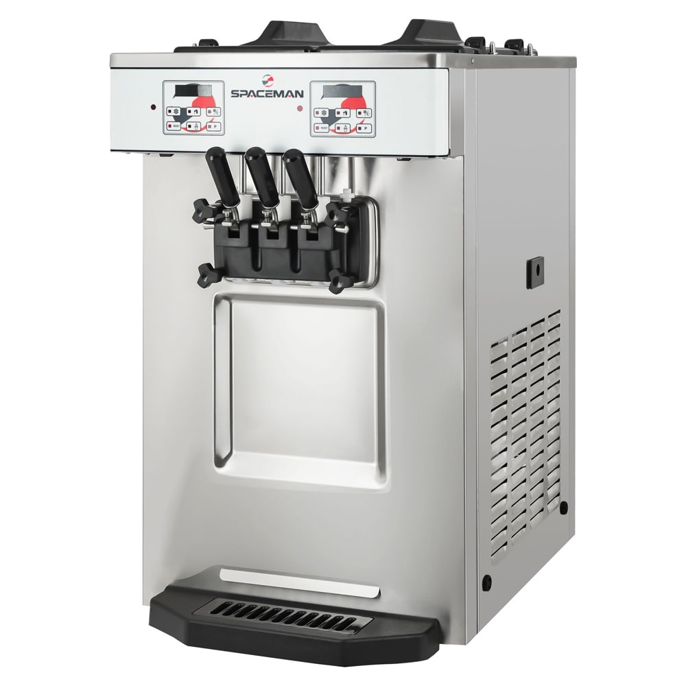 Spaceman 6235A-C Soft Serve Ice Cream Machine w/ (2) 6 qt Flavor Hopper, 208-230v, 1ph