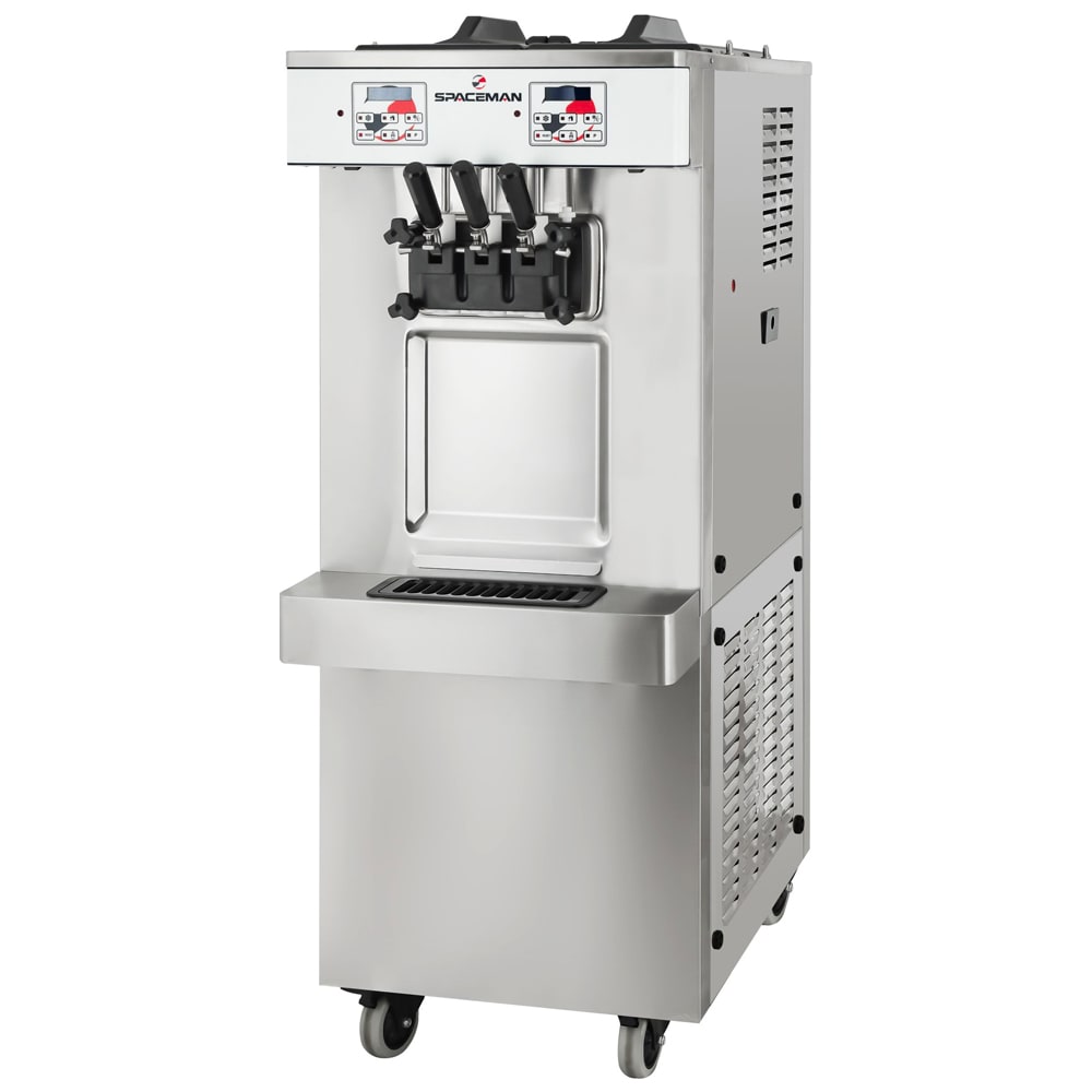 Spaceman 6250A-C Soft Serve Ice Cream Machine w/ (2) 6 qt Flavor Hoppers, 208-230v, 1ph
