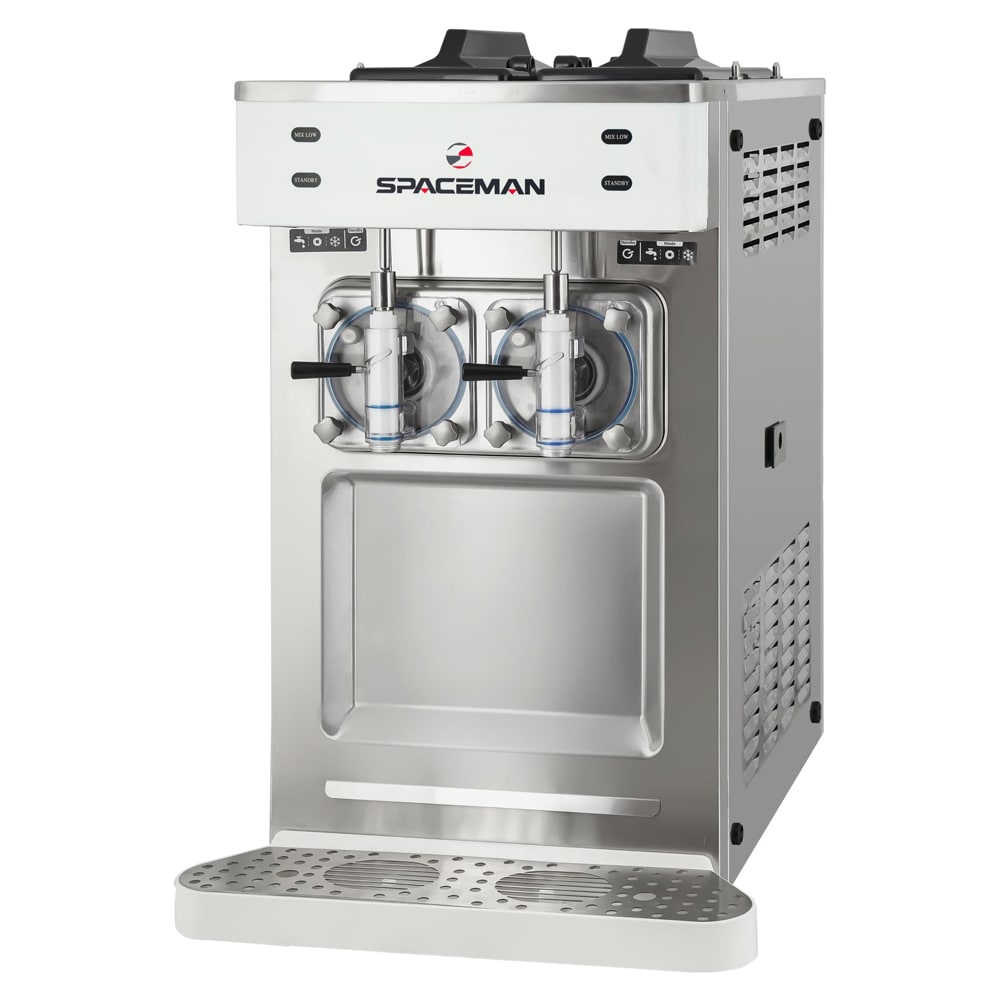 Spaceman 6455-C Margarita Machine - Double, Countertop, 100 Servings/hr., Air Cooled, 115v