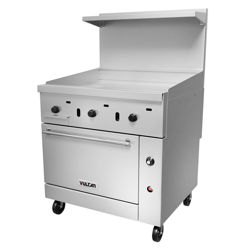 207-36C36GLP 36" Gas Range w/ Full Griddle & Convection Oven, Liquid Propane
