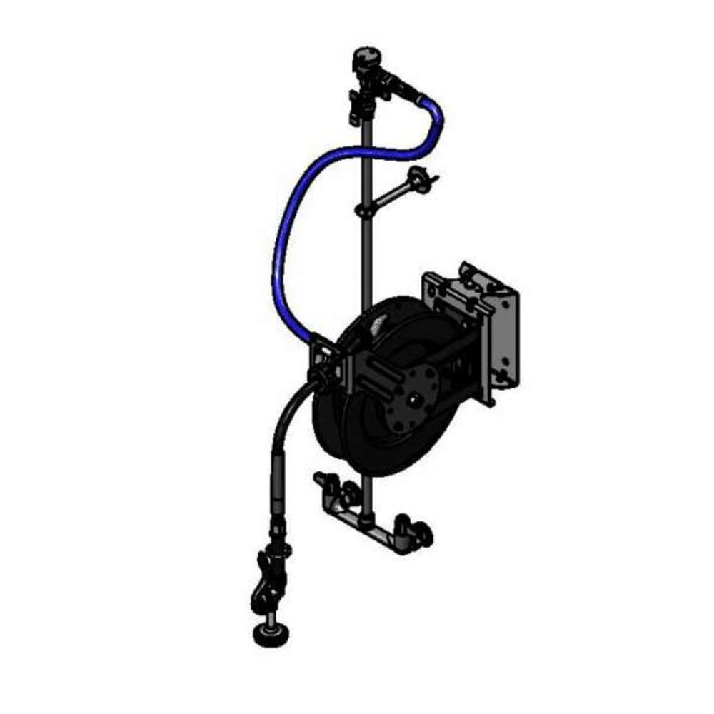 064-5HR23201WE1 Open Hose Reel Assembly w/ 35 ft Hose & Mixing Faucet, 1/2" Female Inlet...