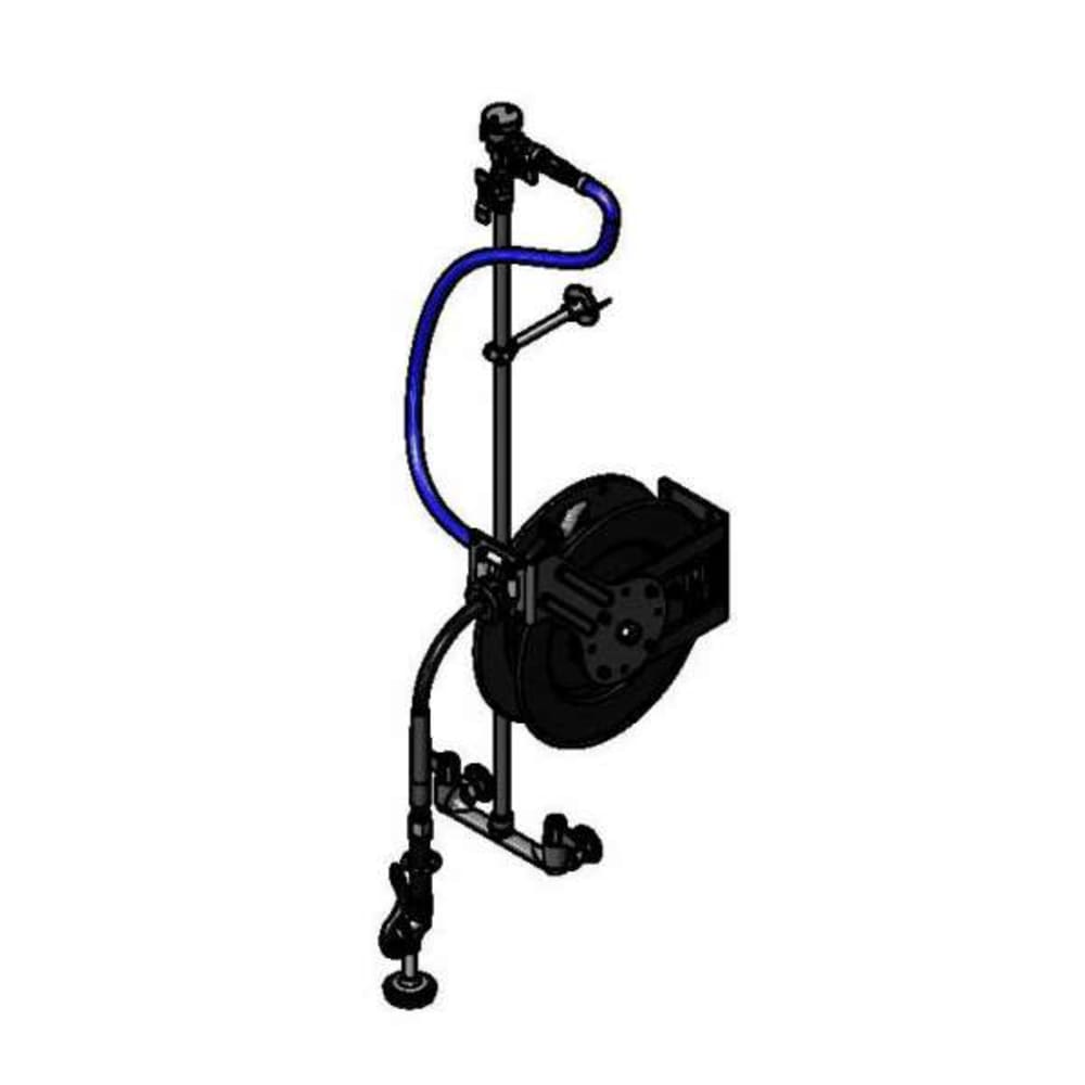 064-5HR23201XE1 Open Hose Reel Assembly w/ 35 ft Hose & Mixing Faucet, 1/2" Female Inlet...