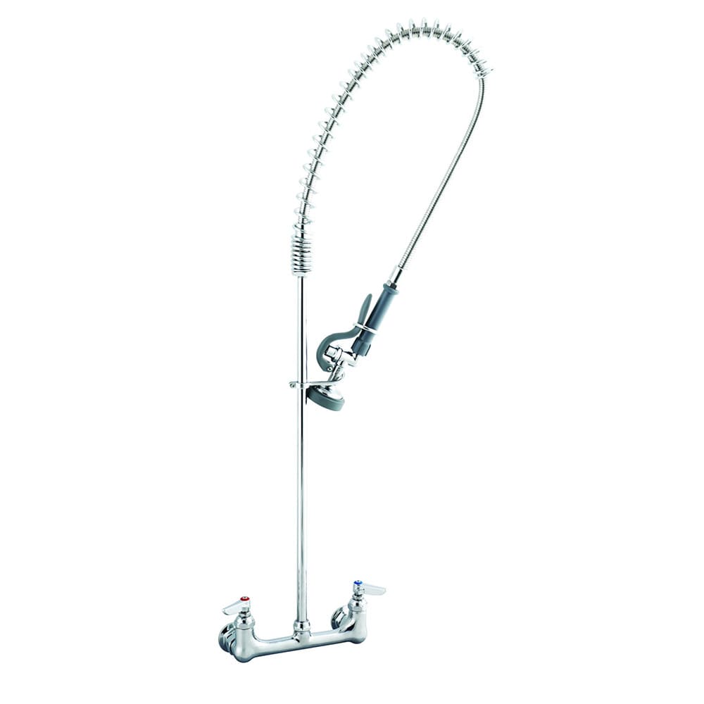 064-B0133CR Wall Mount Pre Rinse Unit w/ 44" Hose & Lever Handles