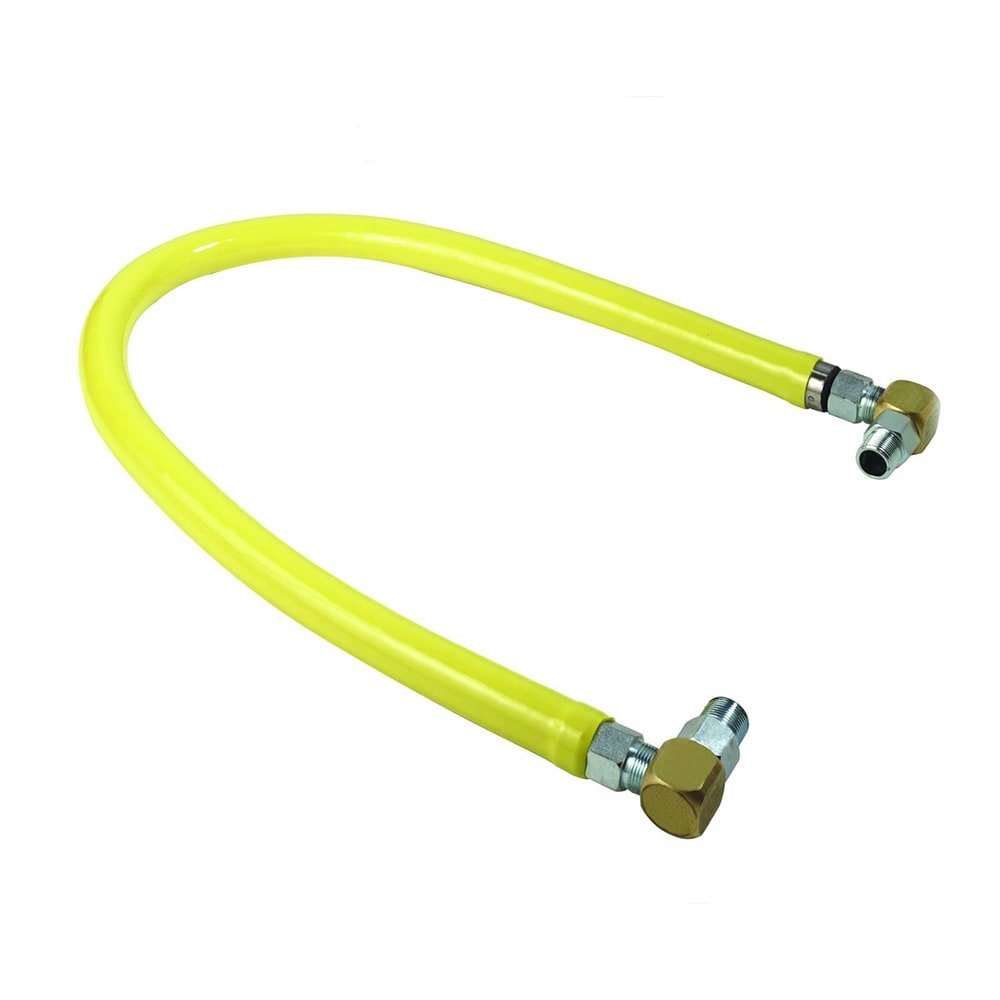 064-HG2D36S 36" Gas Connector Hose w/ (2) SwiveLink Swivels & (2) 90° Elbows - 3/4"...