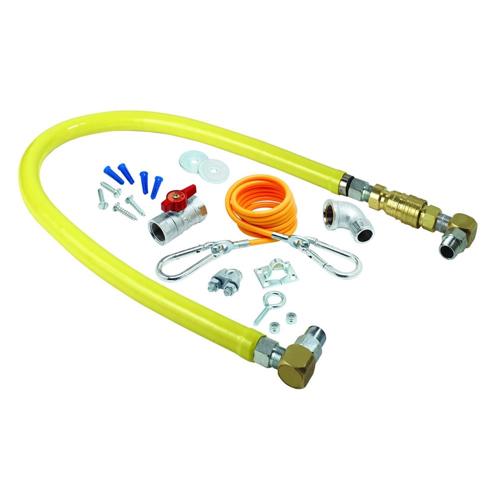 064-HG4F24SK 24" Gas Connector Kit w/ Quick Disconnect, (2) SwiveLink Swivels & (1) 90°...