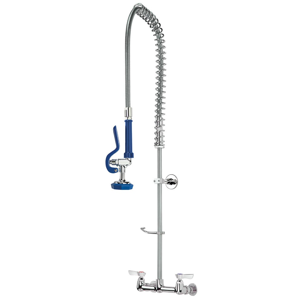 079-SPLW00302 Wall Mount Pre Rinse Unit w/ 44" Hose - 1/2" NPT Female Inlets