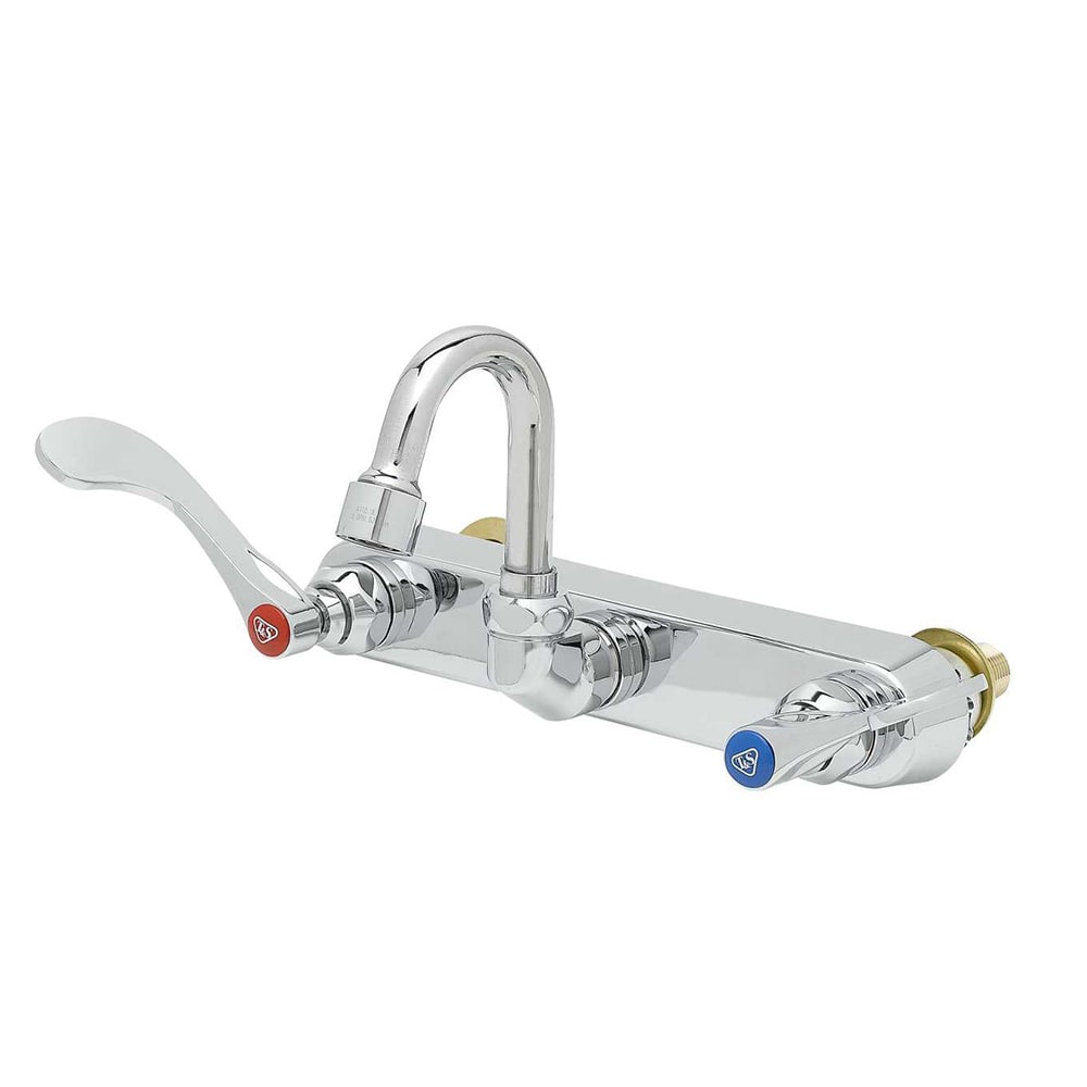 064-B1125XSHM Wall Mount Workboard Faucet w/ 3" Swivel Gooseneck & 4" Wrist Action...