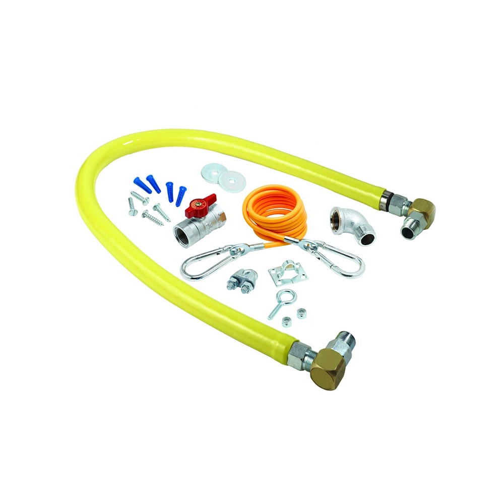 064-HG2C60SK 60" Gas Connector Kit w/ (2) SwiveLink Swivels, (1) 90° Elbow - 1/2" NPT