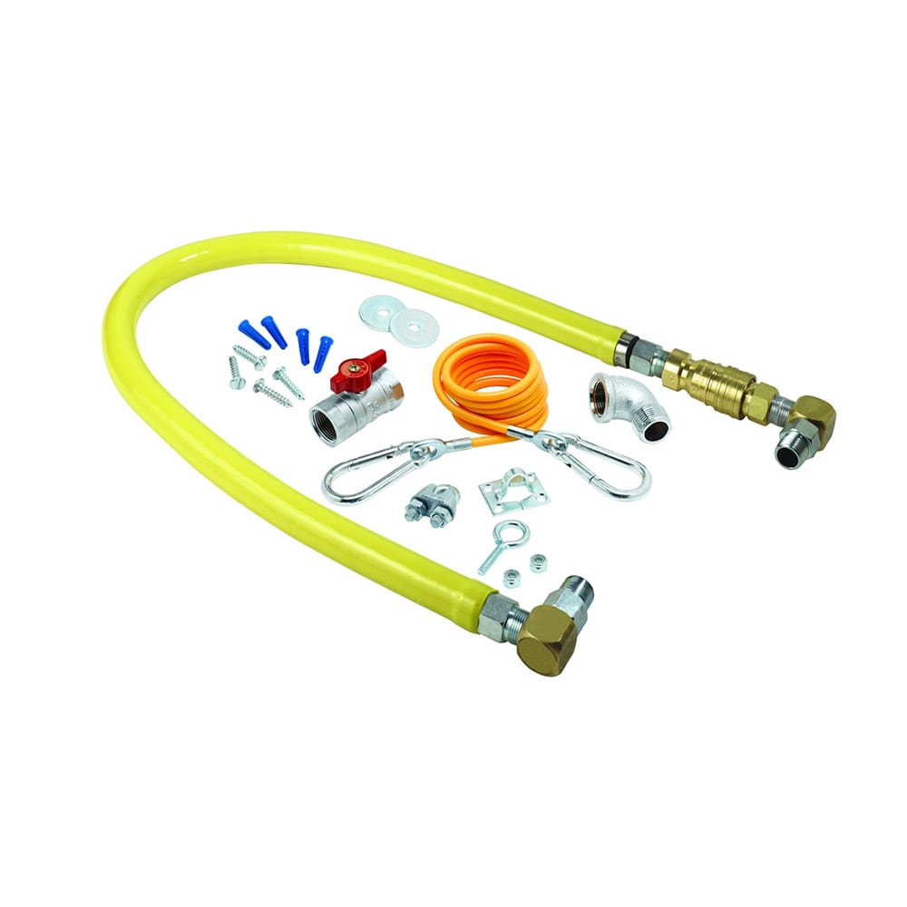 064-HG4D24SK 24" SwiveLink Gas Connector Kit w/ Quick Disconnect - Stainless Steel, 3/4&quot...