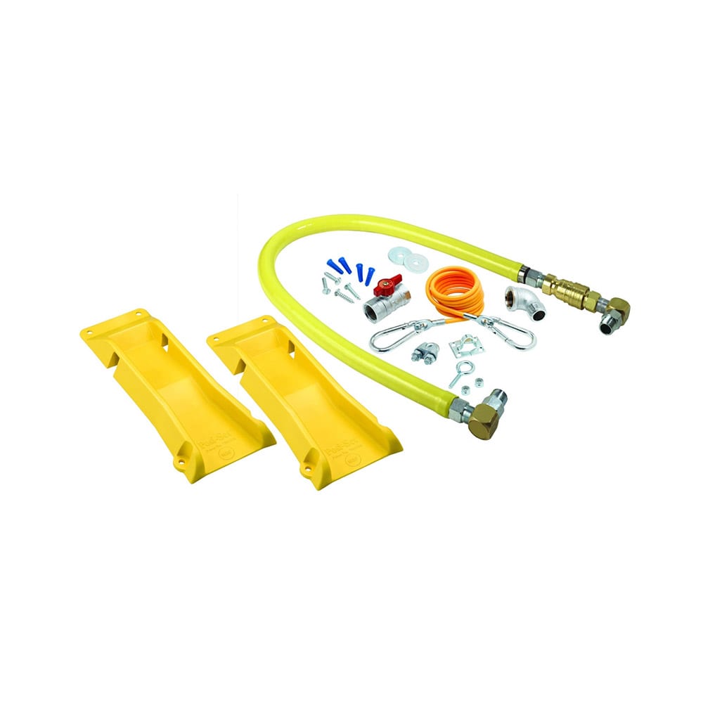 064-HG4D60SKPS 60" SwiveLink Gas Connector Kit w/ Quick Disconnect - Stainless Steel, 3/4&qu...