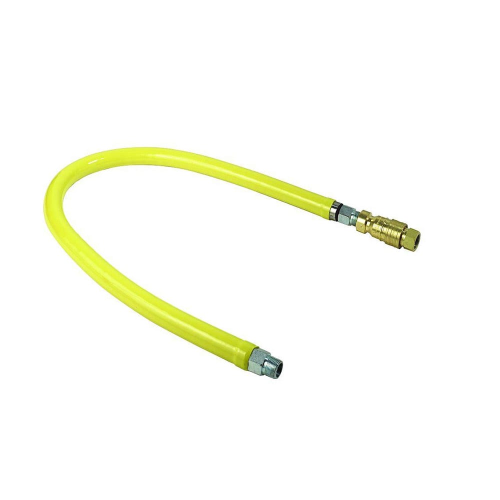 064-HG4F36 36" Gas Connector Hose w/ Quick Disconnect - Stainless Steel, 1 1/4" Connect...