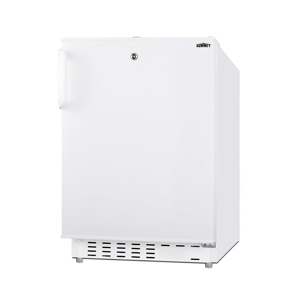 Summit ALRF48 2.68 cu ft Undercounter Refrigerator/Freezer w/ Solid Door - White, 115v