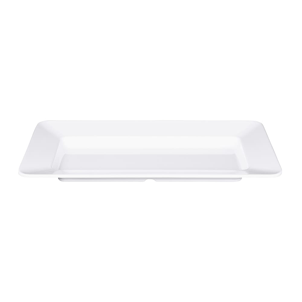 701-B815RCW Rectangular Melamine Dinner Plate - 15" x 8", White