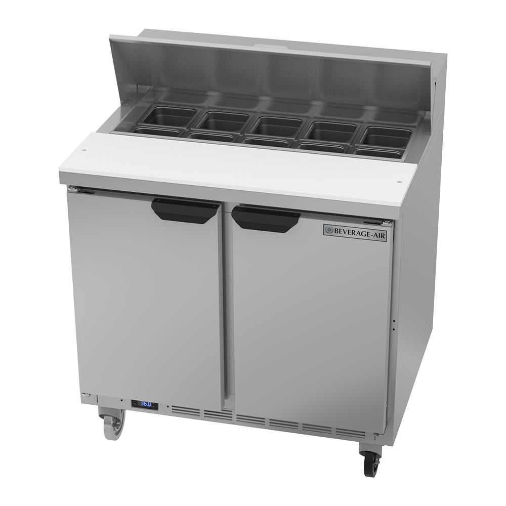 118-SPE36HC10 36" Hydrocarbon Series Sandwich/Salad Prep Table w/ Refrigerated Base, 115v