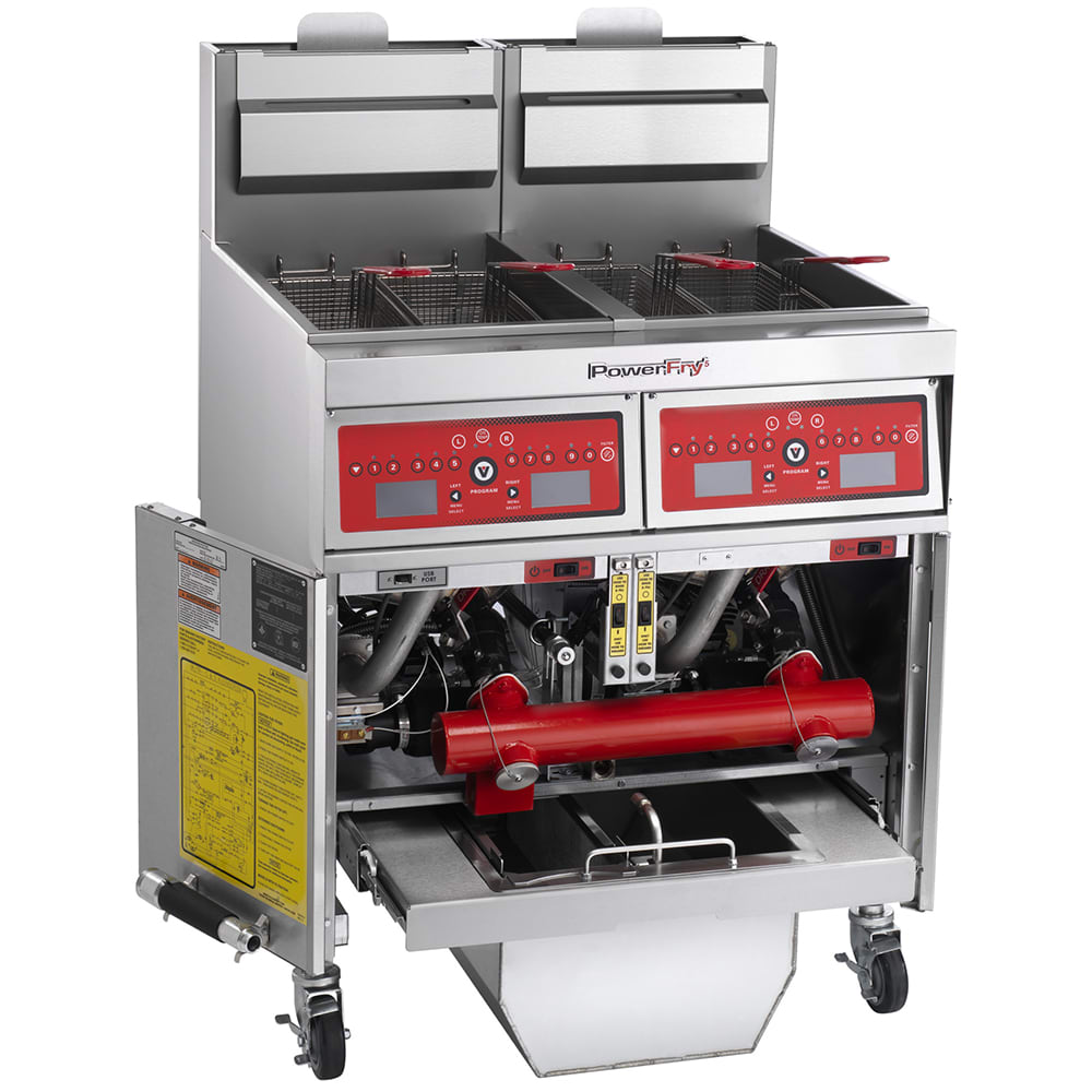 207-2VK45CFLP Gas Fryer - (2) 50 lb Vats, Floor Model, Liquid Propane