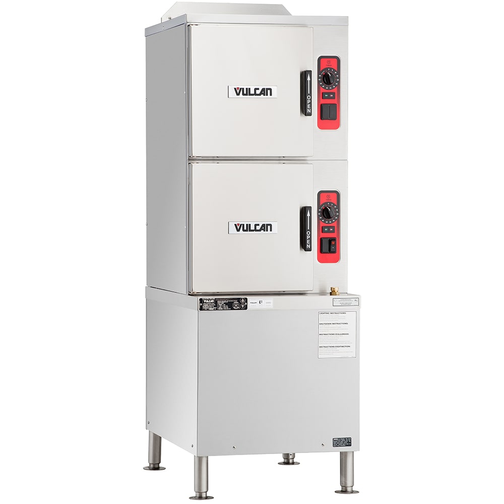 207-C24GA10DLXNG (10) Pan Convection Steamer - Cabinet, Natural Gas