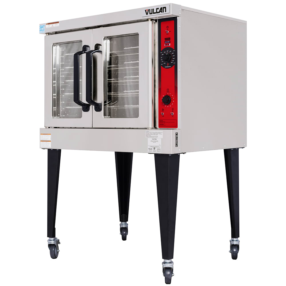 VC #2550アンコール　グレート Vulcan VC4GC Single Full Size Natural Gas Convection Oven - 50,000 BTU