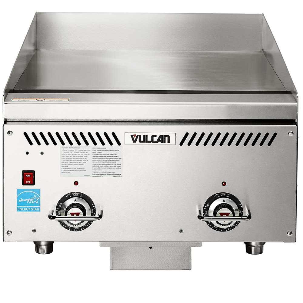 207-VCCG24ARNG 24" Gas Griddle w/ Thermostatic Controls - 1" Chrome Plate, Natural Gas