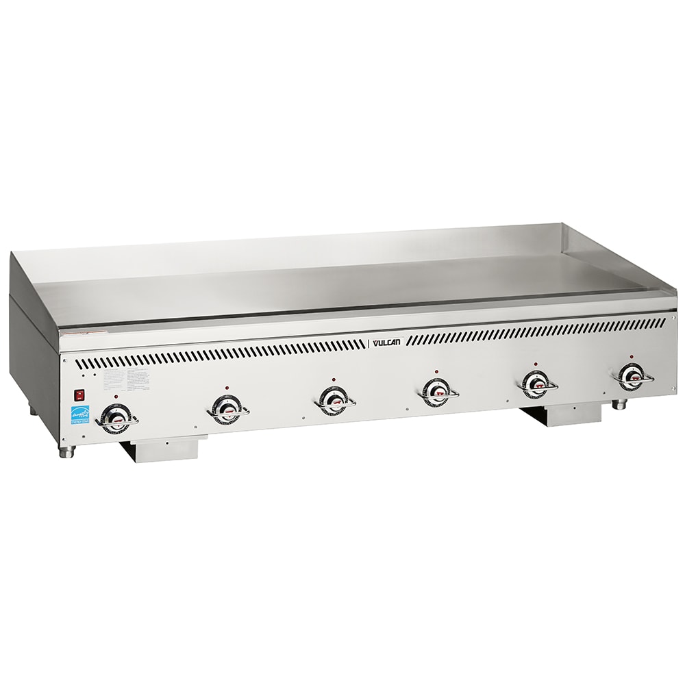 207-VCCG72ASNG 72" Gas Griddle w/ Thermostatic Controls - 1" Steel Plate, Natural Gas