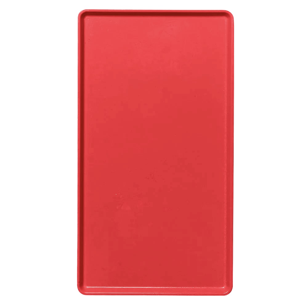 144-1220D521 Rectangular Dietary Tray - For Patient Feeding, 12" x 20", Cambro Red