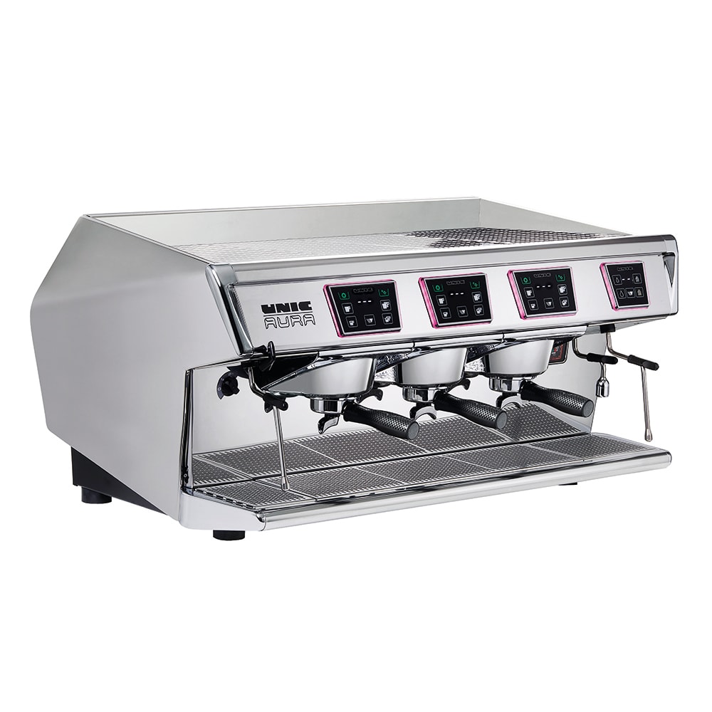131-AURA3 Aura3 Automatic Espresso Machine w/ 3 Groups & (1) 15.6 liter Steam Boiler, 230v/1p...