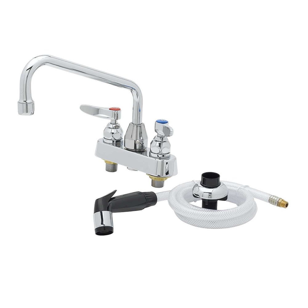 064-B1171 Lavatory Faucet w/ Hose & Spray, On 4" Centers