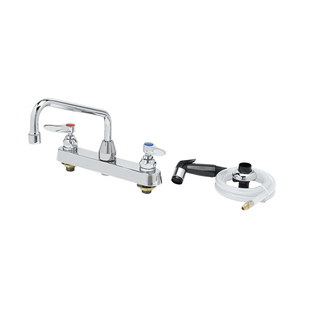 064-B1172 Lavatory Faucet w/ Hose & Spray, On 8" Centers