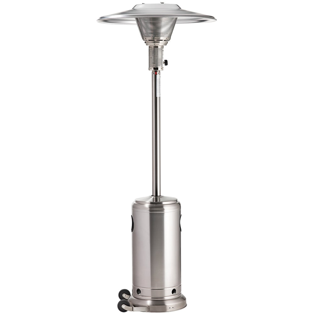 969-2890 87" Portable Outdoor Patio Heater - 48,000 BTU, Stainless Steel, Liquid Propane/But...