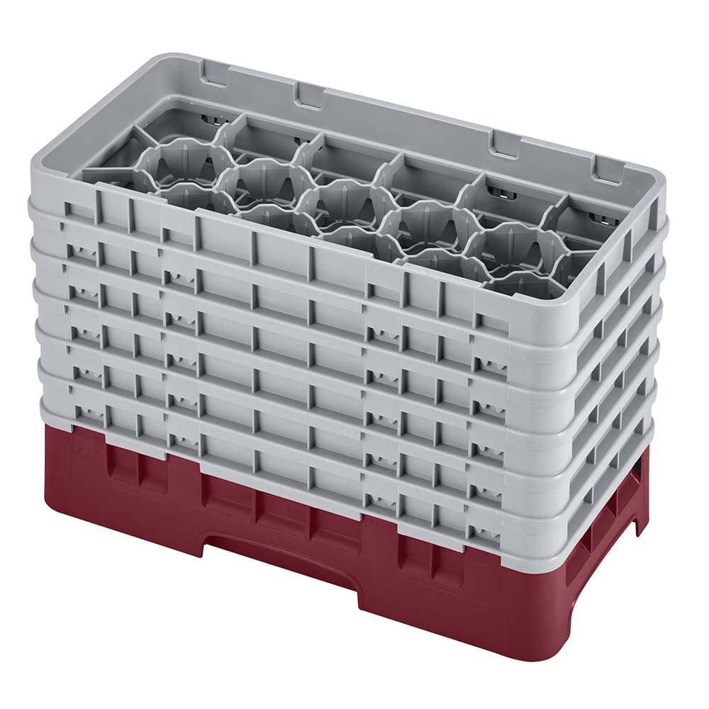 144-17HS1114416 Camrack Glass Rack - (6)Extenders, 17 Compartment, Cranberry