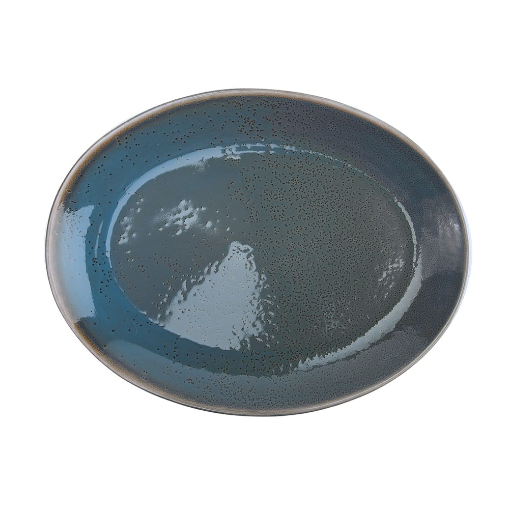 Oneida F1493020355 11" Oval Terra Verde Platter - Porcelain, Dusk