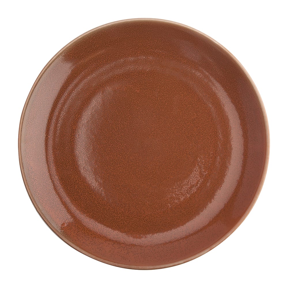 324-F1493025123 7" Round Terra Verde Plate - Porcelain, Cotta