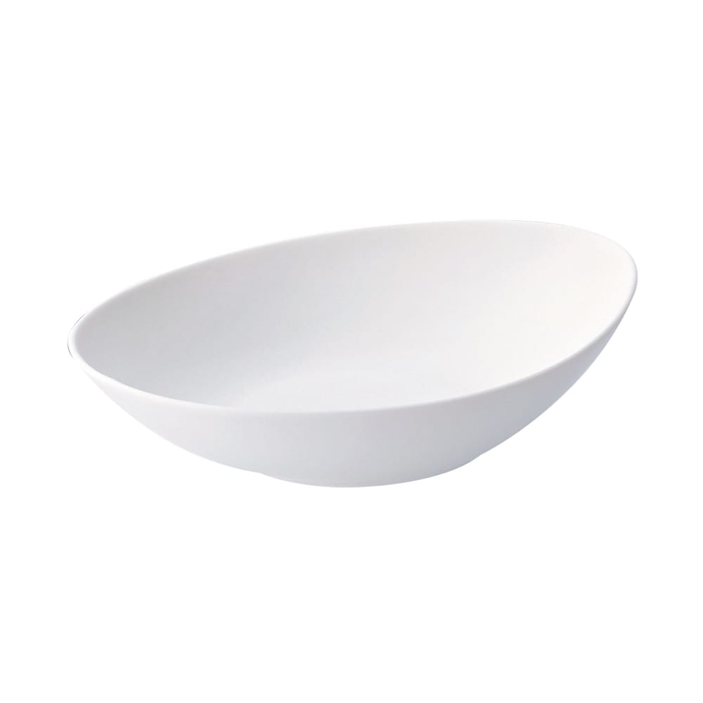 324-L5750000758 26 oz Oval Stage Soup Bowl - Porcelain, Warm White
