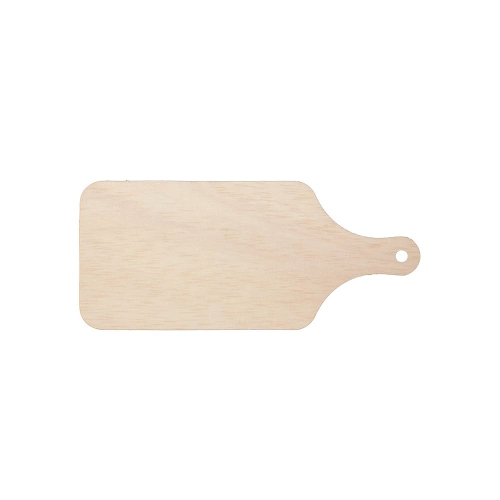 524-CBRC2X4 Rectangular Disposable Serving Board - 2" x 4", Balsa Wood
