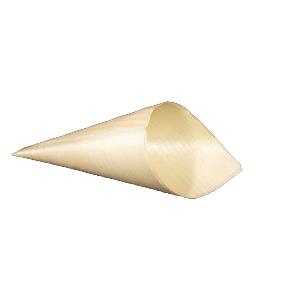 524-VTCN03 3" Disposable Wooden Serving Cone