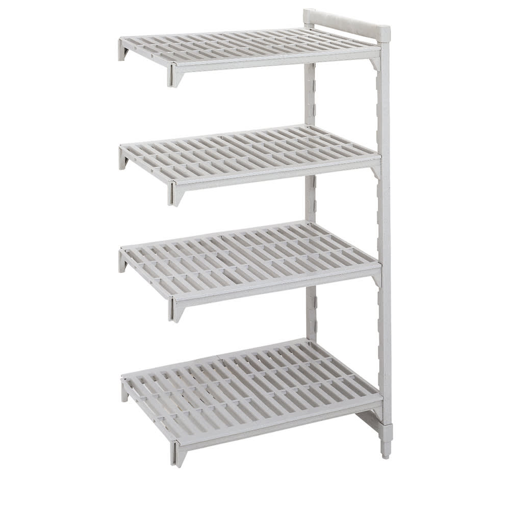 144-CPA184884V4PKG 48" NSF 4-Tier Heavy-Duty Plastic Shelving Unit - Camshelving® Premium, 1...