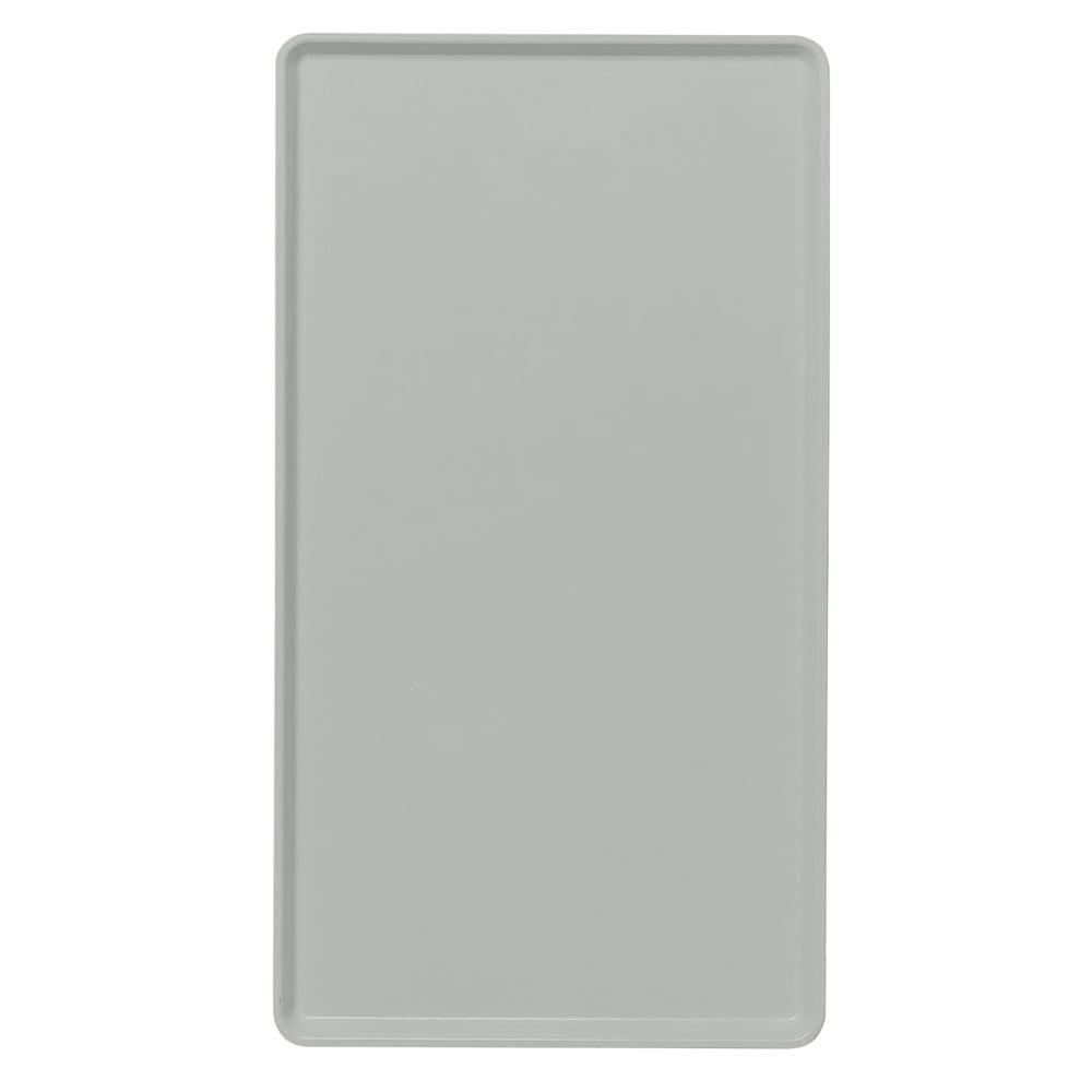 144-1216D107 Rectangular Dietary Tray - For Patient Feeding, 12" x 16", Pearl Gray
