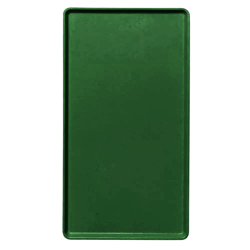 144-1216D119 Rectangular Dietary Tray - For Patient Feeding, 12" x 16", Sherwood Green