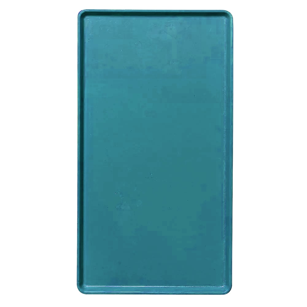 144-1216D414 Rectangular Dietary Tray - For Patient Feeding, 12" x 16", Teal