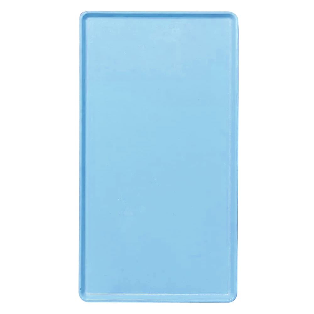 144-1216D518 Rectangular Dietary Tray - For Patient Feeding, 12" x 16", Robin Egg Blue